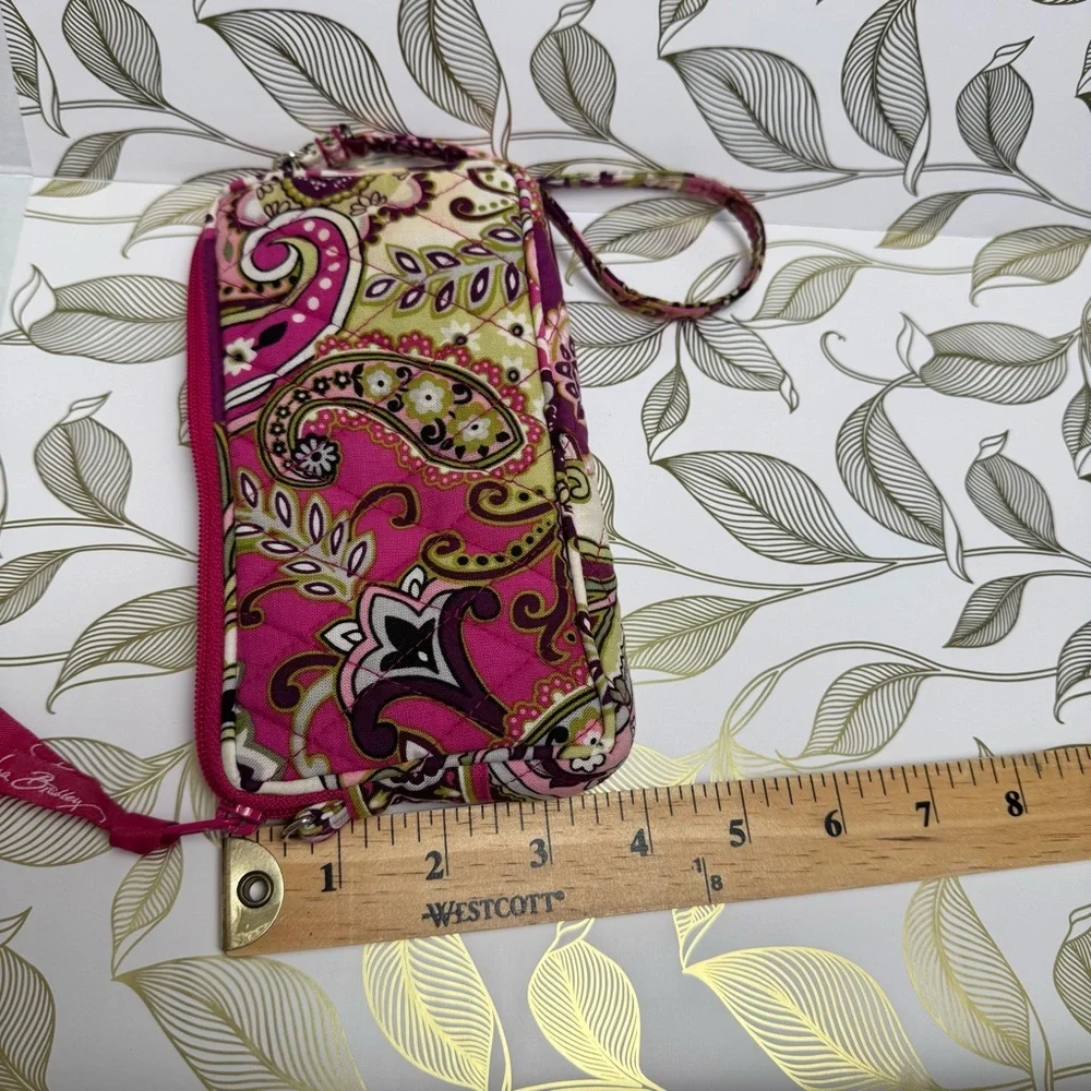 Vera Bradley Pink Floral Women's Wristlet - Picture 5 of 13